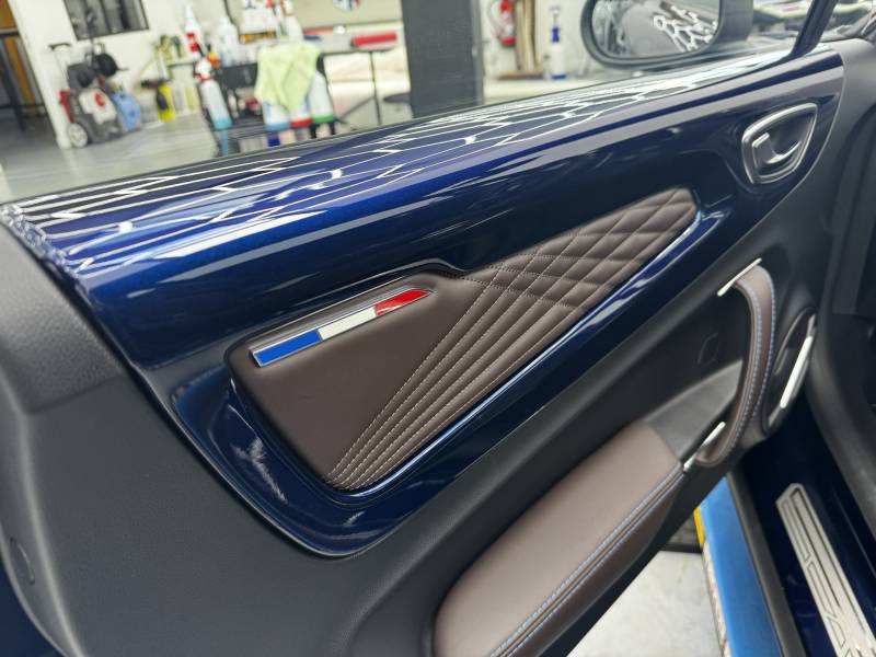 ppf sur les panneaux de portes peint en couleur caisse