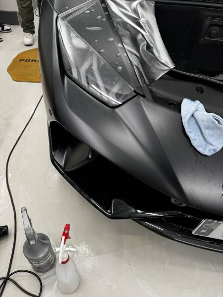 Réparation PPF pour Lamborghini Huracan Spider à Saint-germain de la grange Yvelines