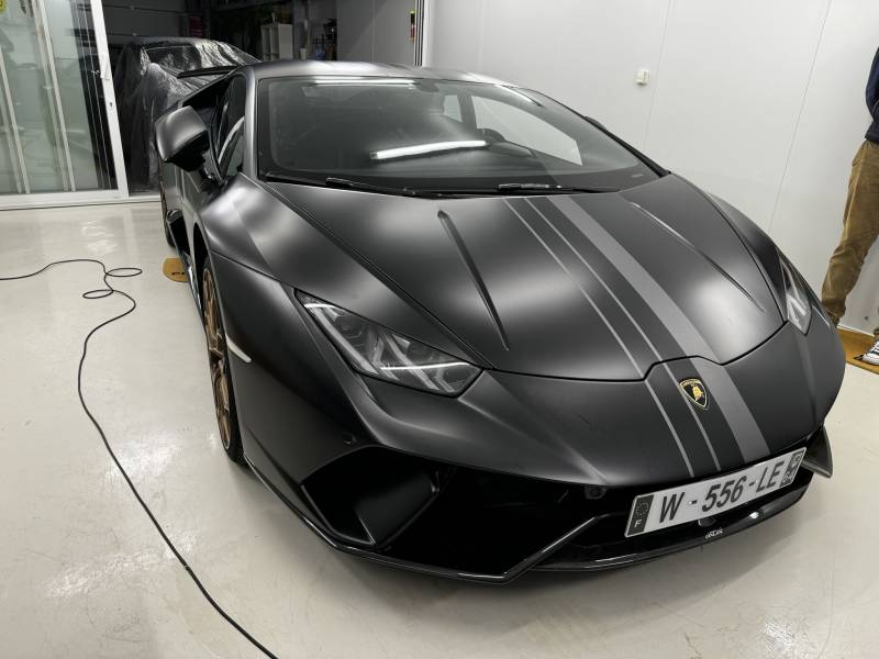 Réparation PPF pour Lamborghini Huracan Spider à Saint-germain de la grange Yvelines